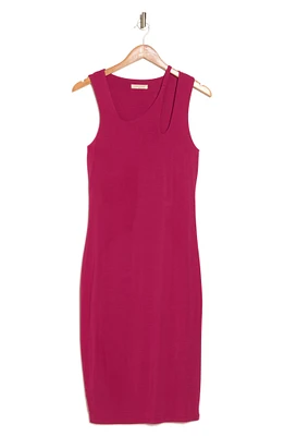 Asymmetric Cutout Sheath Dress