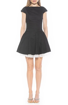 Aleena Boat Neck Minidress