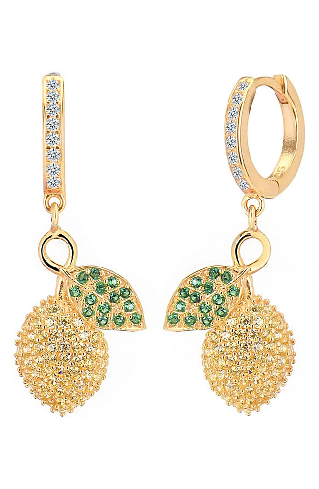 Carp Lemon Huggie Hoop Earrings