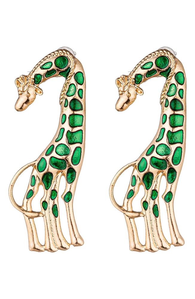 Giraffe Drop Earrings