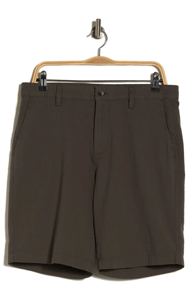 Seersucker Cotton Shorts
