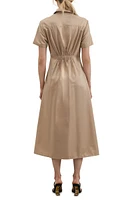 Short Sleeve Wrap Dress