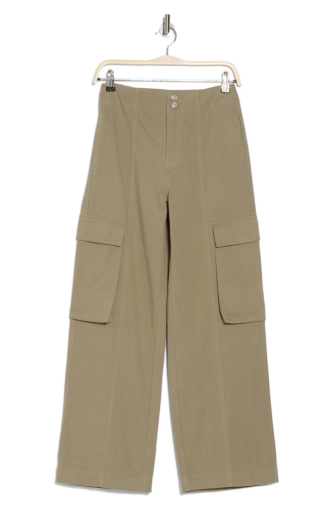High Waist Wide Leg Cargo Pants