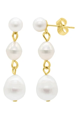 9-10mm Freshwater Pearl Drop Earrings