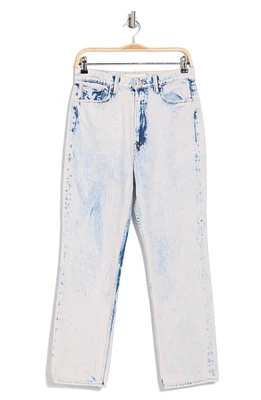 High Waist Rider Ankle Straight Leg Jeans