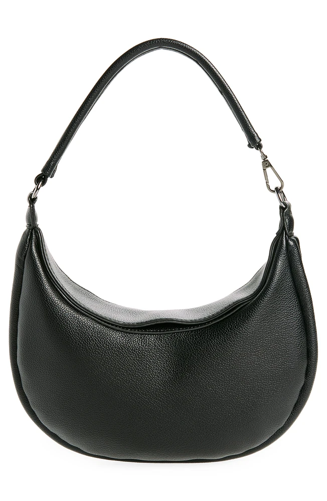 Convertible Faux Leather Shoulder Bag