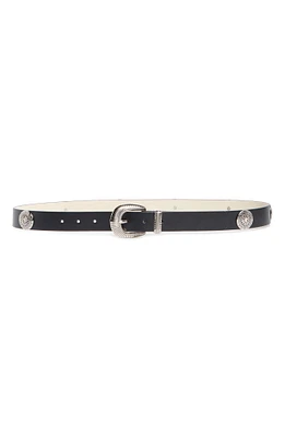Ribbed Buckle & Keeper Belt