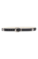 Ribbed Buckle & Keeper Belt