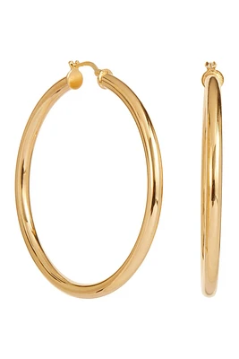 Italian High Polish 2.2" Hoop Earrings