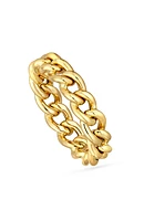 Mini Curb Chain Band Ring