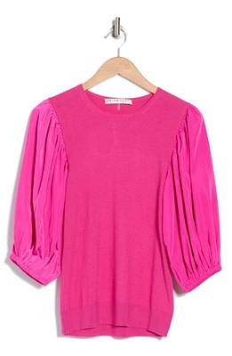 Rhea Puff Sleeve Wool Blend Pullover