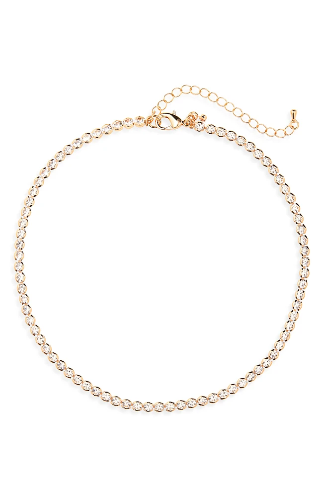Rhinestone Tennis Necklace