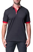 Mozartsoliddog Black Jersey Polo