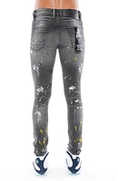 Punk Ripped Stretch Super Skinny Jeans