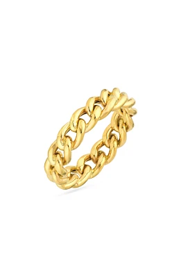 Mini Curb Chain Band Ring