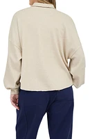 Button Placket Sweater Top