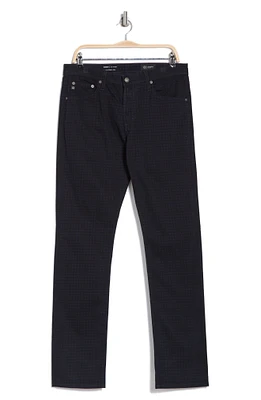 SUD Print Slim Straight Leg Pants