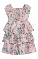 Kids' Cap Sleeve Tiered Dress