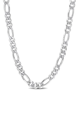 Sterling Silver Figaro Chain Link Necklace