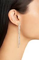 Crystal Twist Drop Earrings