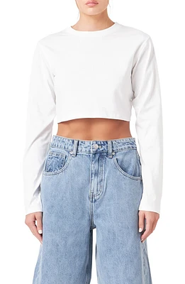 Back Cutout Crop T-Shirt