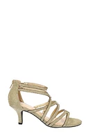 Karlette Glitter Knit Strappy Sandal