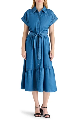 Short Sleeve Chambray Shirtdress