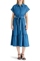 Short Sleeve Chambray Shirtdress