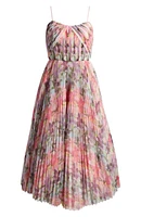 Vita Floral Pleated Tulle A-Line Gown