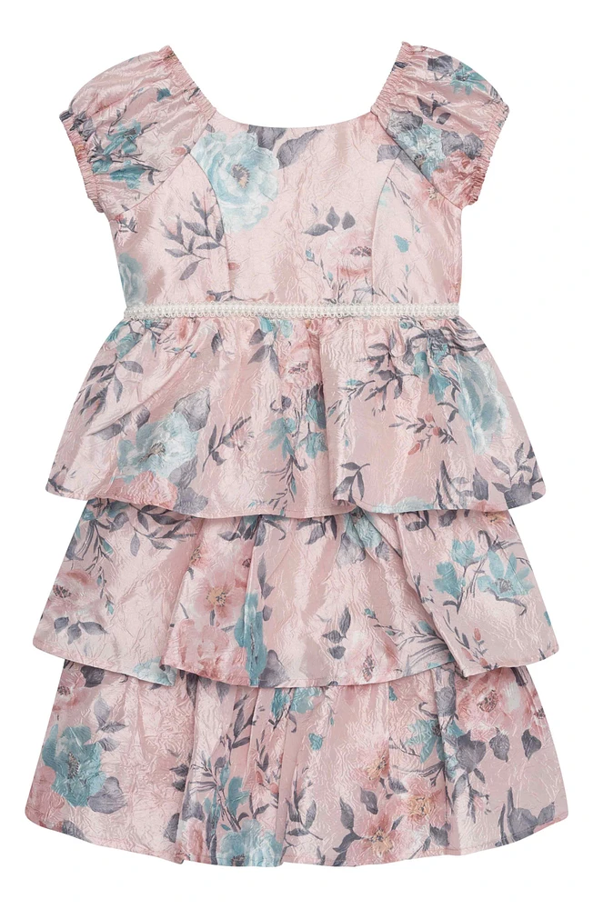 Kids' Cap Sleeve Tiered Dress