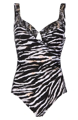 Tigre Sombre Escape One-Piece Swimsuit