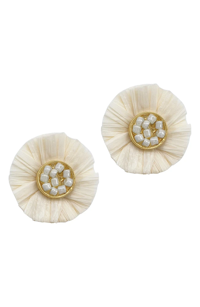 Mixed Media Stud Earrings