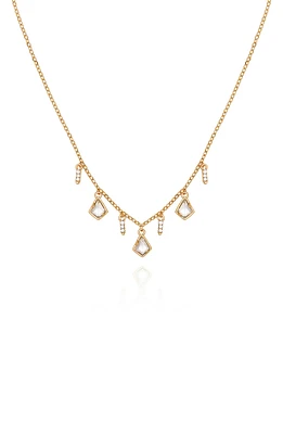 Crystal Charm Frontal Necklace