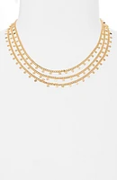 Scattered Drops Layered Charm Necklace