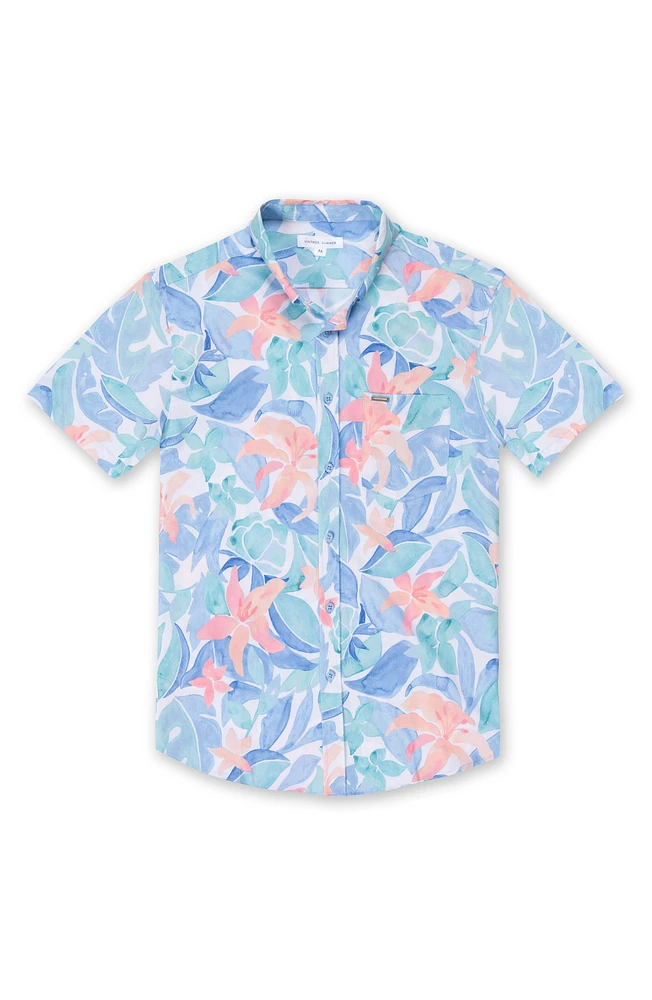 Kids' Stretch Button Front Shirt