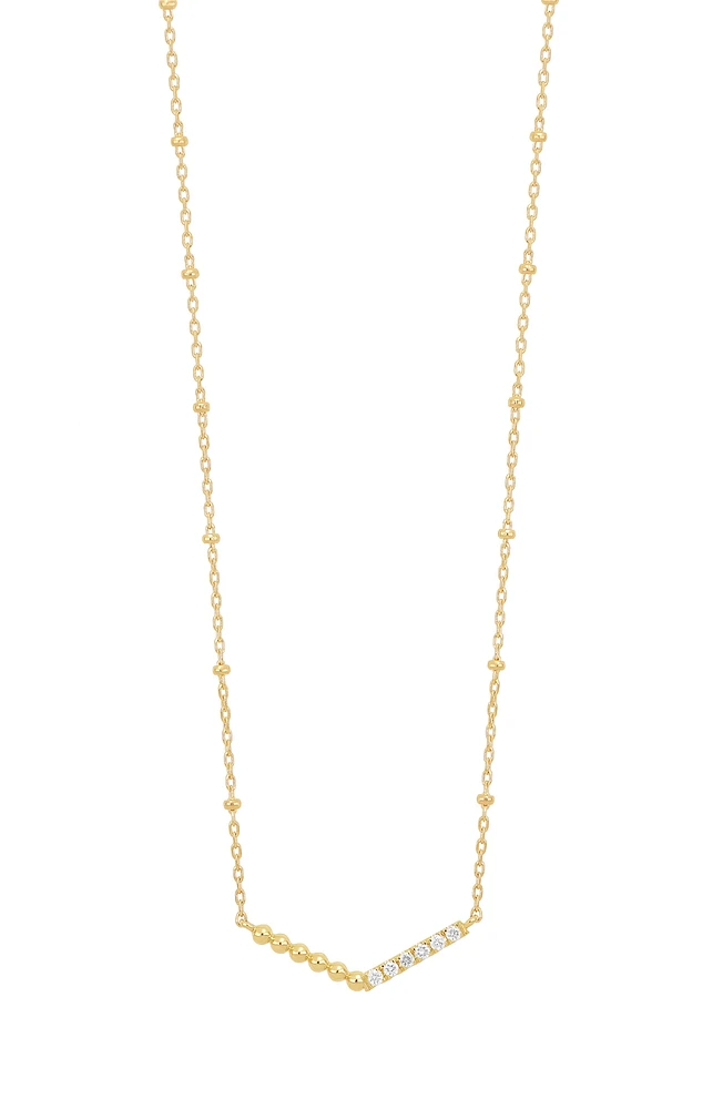 18K Gold Icon Diamond Pendant Necklace - 0.05ct.