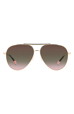 57mm Gradient Aviator Sunglasses