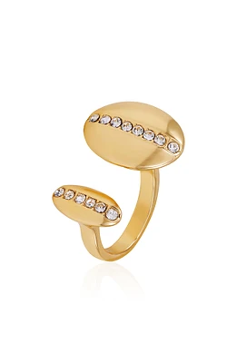 Crystal Split Shank Ring