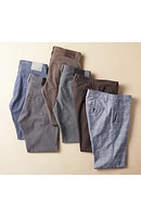SUD Print Slim Straight Leg Pants