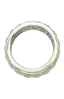 Sterling Silver Cutout CZ Band