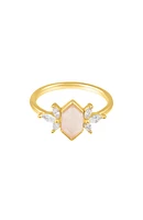 Rose Quartz Deco Ring