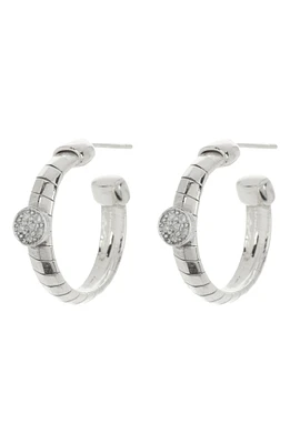 Diamond Hoop Earrings - 0.12ct.
