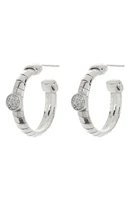 Diamond Hoop Earrings - 0.12ct.