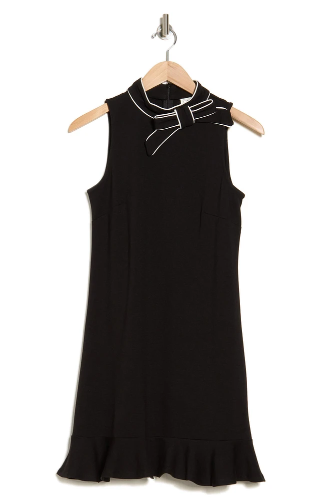 Bow Neck Sleeveless Dress