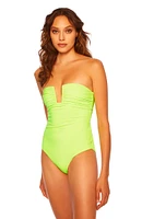 Wired Strapless One-Piece Swimsuit
