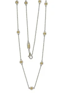 Sterling Silver Sapphire Station Necklace