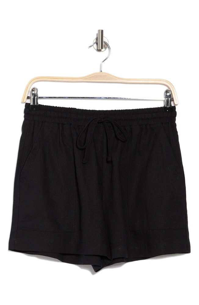 Marseille Linen Blend Drawstring Shorts
