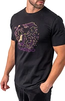 Embellished Lion Outline T-Shirt