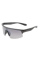 Half Rim Sport Shield Sunglasses