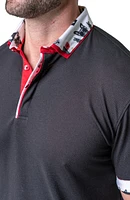 Mozartsoliddog Black Jersey Polo